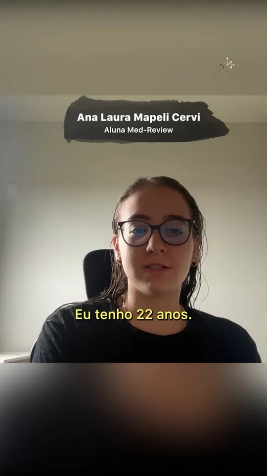 Depoimento de Ana Laura, aluna da Med-Review